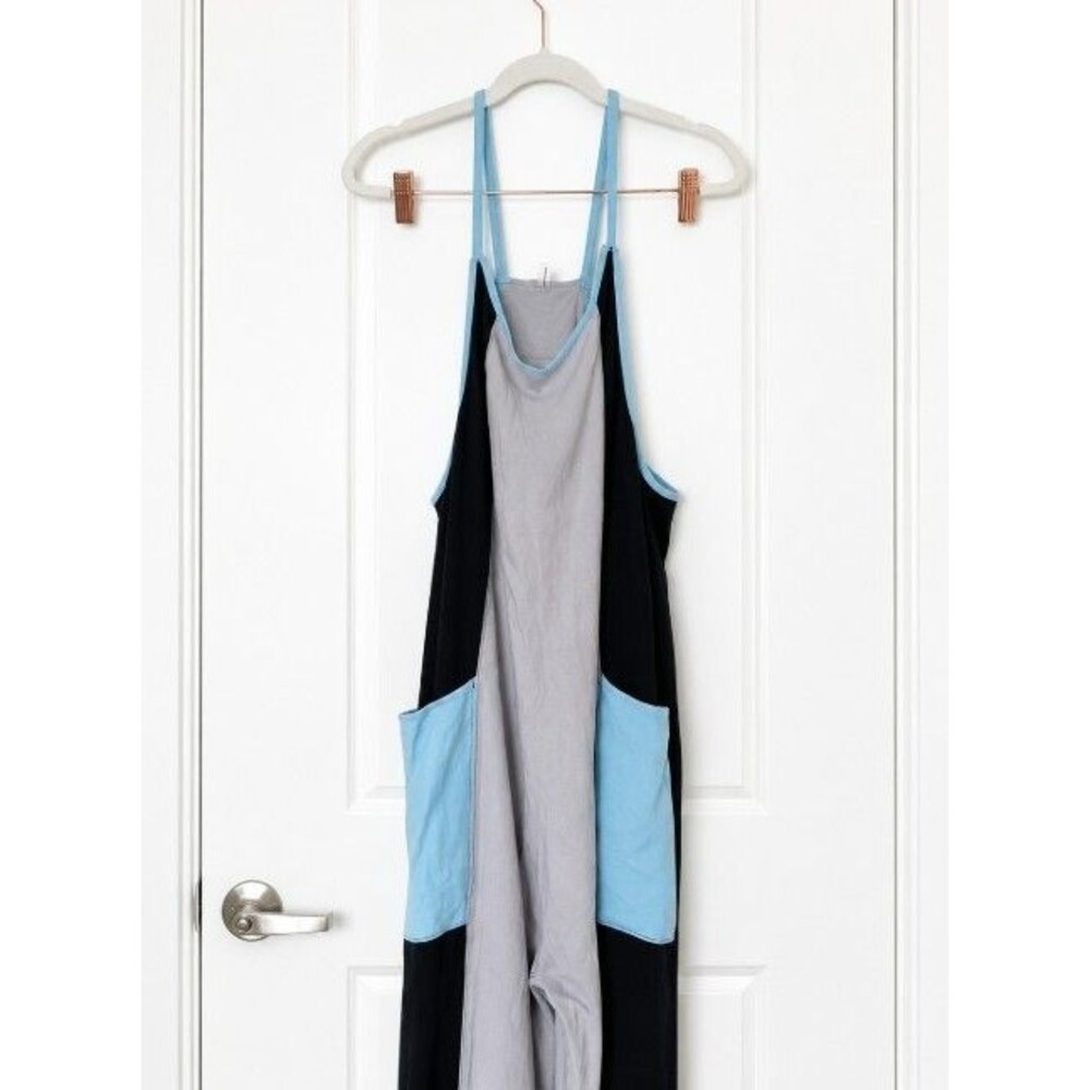 Free People Movement Mambodia Camo Black Blue Gray Colorblock Sz M - Picture 4 of 6